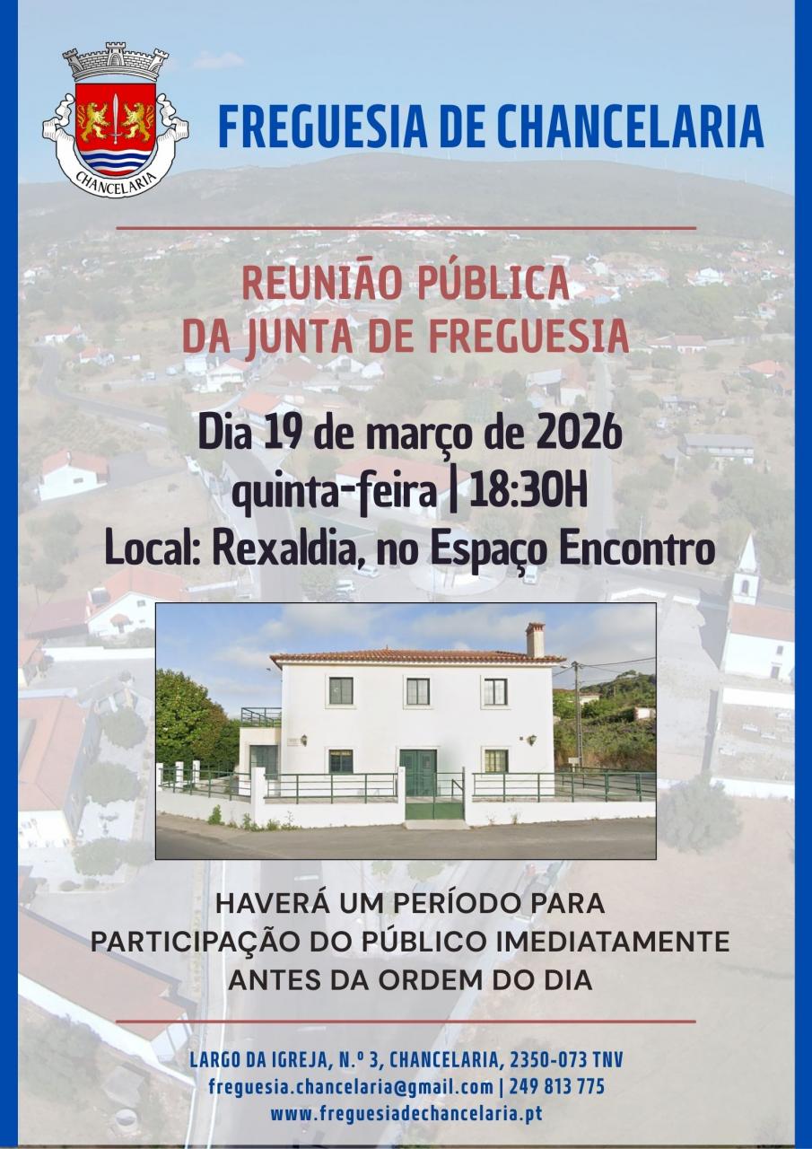 Reuni&atilde;o p&uacute;blica mensal do Executivo da Junta de Freguesia